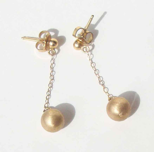 Vintage 14K Mod Gold Earrings