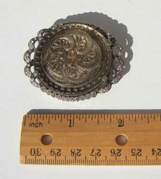 Dress Clip with Victorian Glass