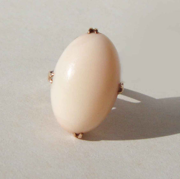 Vintage Gold Angel Skin Coral Jewelry