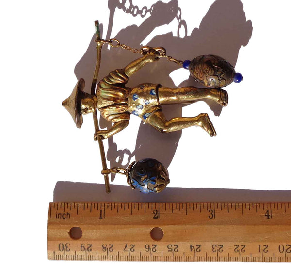 40s Asian Brooch - Metro Retro Vintage