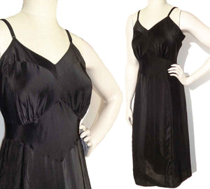 Vintage 50s Black Lingerie Rayon Dress Slip Sz 38 – by Corsage – Metro Retro  Vintage