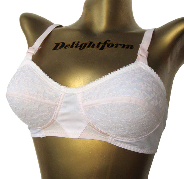 Vintage 70s Pink Bra Soft Cup Brassiere Sz 34B – Deadstock