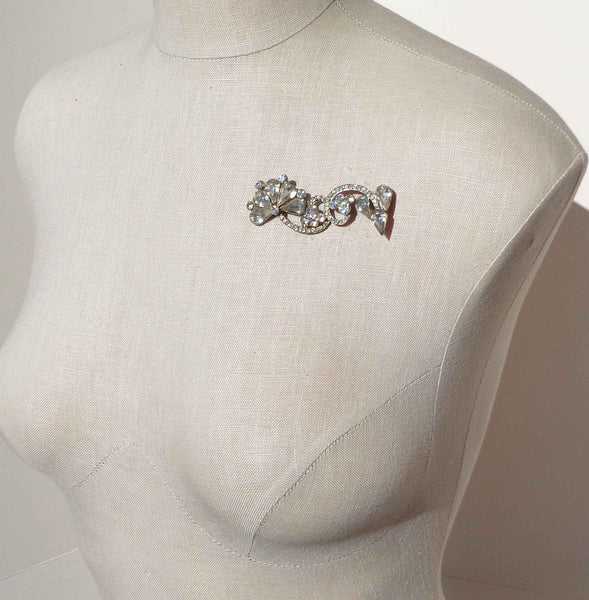 1930s Rhinestone Pin - Metro Retro Vintage