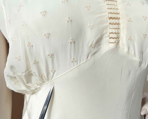 Nightgown with Faggoting on Bodice