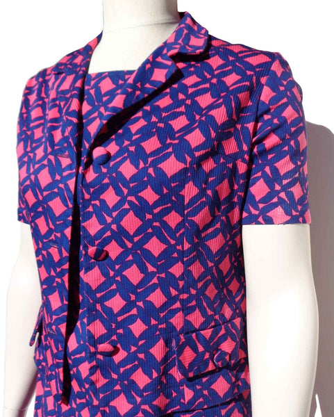 1960s Abstract Dress Suit - Metro Retro Vintage