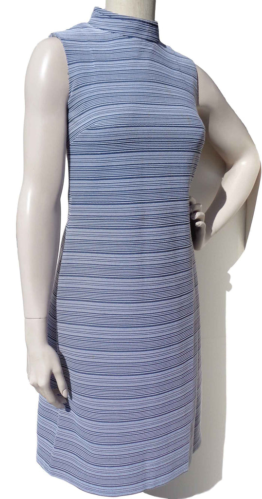 Vintage 70s Dress Blue & White Stripe Shift S / M - by Rare Birds Metro Retro Vintage Vintage 70s Dress Blue & White Stripe Shift S / M - by Rare Birds Metro Retro Vintage