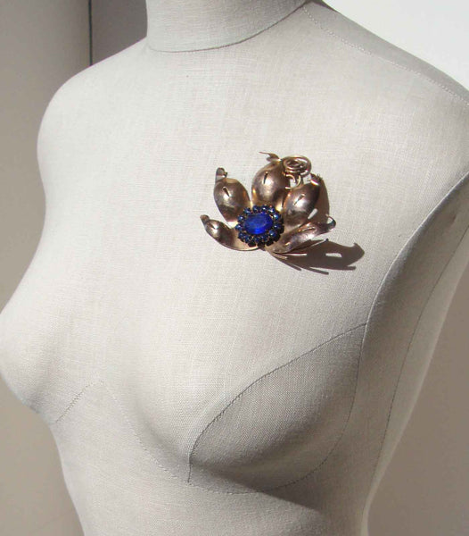 Vintage Floral Brooch - Statement Jewelry