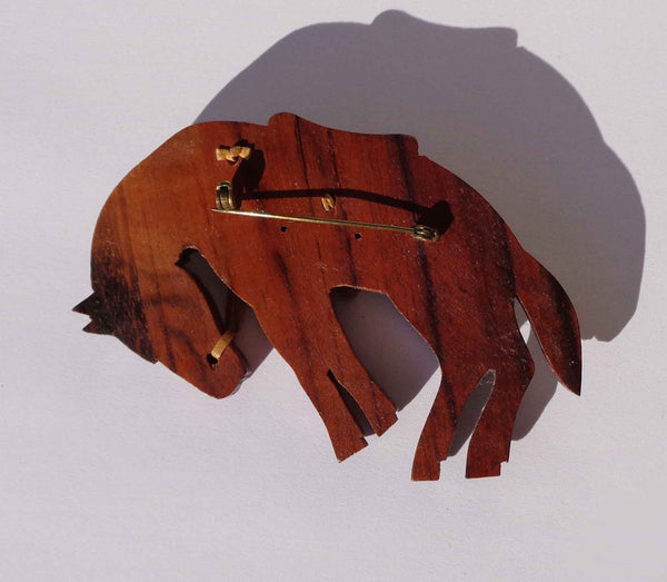 Art Deco Western Horse Brooch