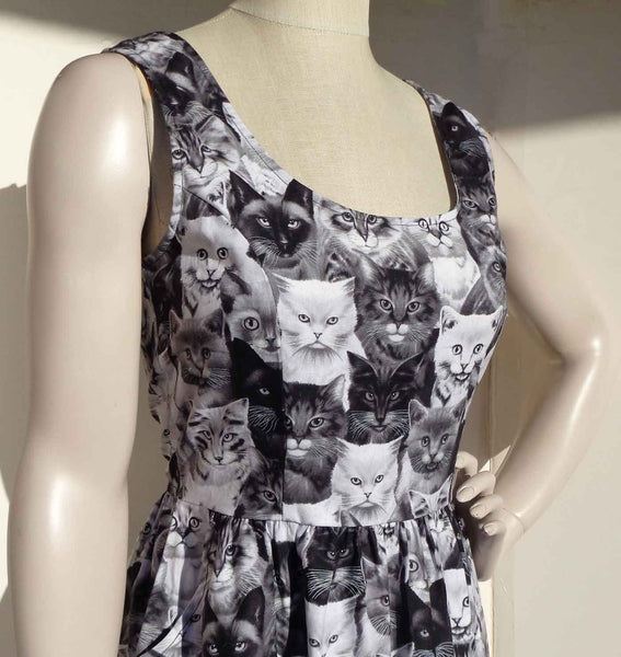 Skater Dress with Cats