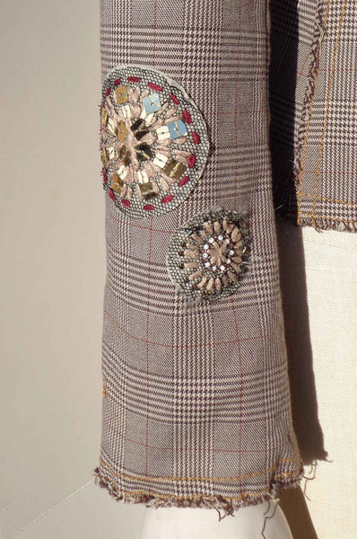 Vintage Applique on Jacket Sleeves
