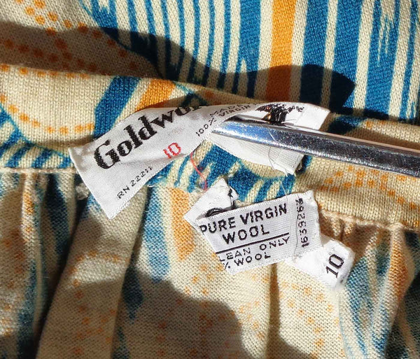 Pure Virgin Wool Label