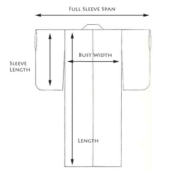 Kimono Measurements Chart