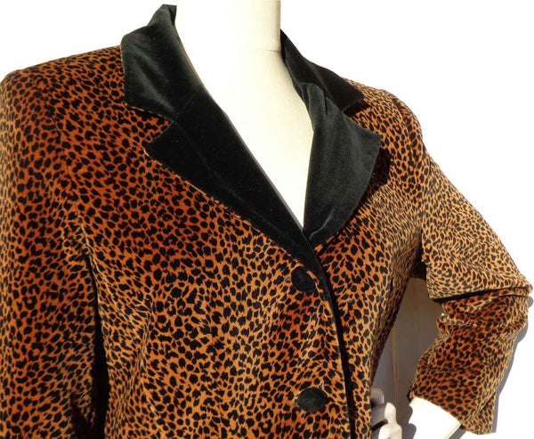 Vintage Cheetah Cocktail Jacket Blazer