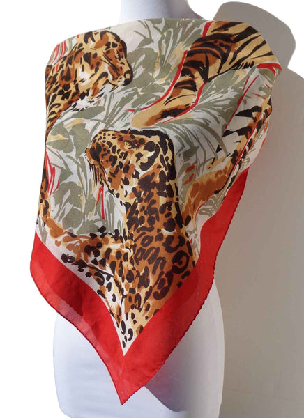 Leopard Scarf - Metro Retro Vintage