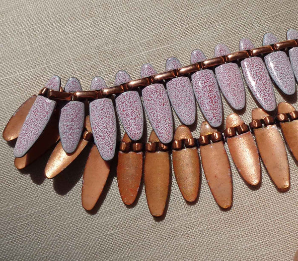 Modernist Copper Enameled Necklace