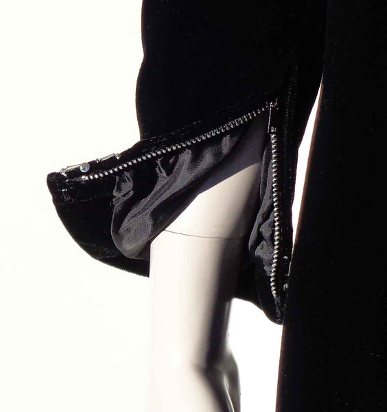 Vintage Dress with Metal Zippers