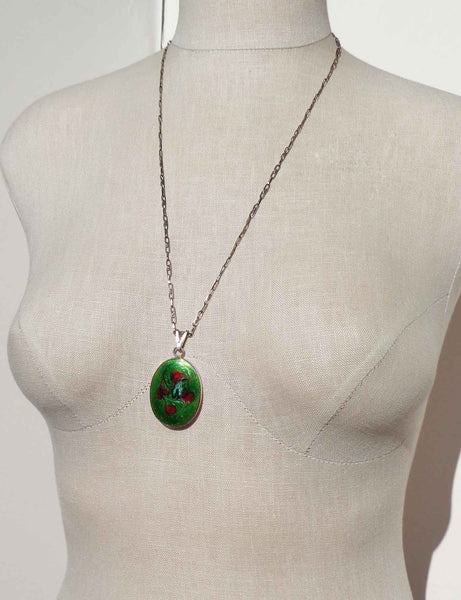 1970s Artisan Pendant Necklace - Metro Retro Vintage