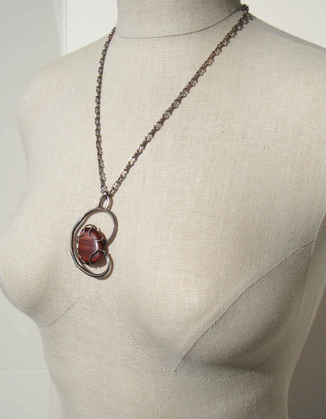 50s Abstract Gemstone Necklace - Metro Retro Vintage