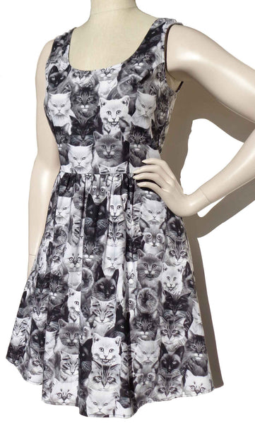 Retrolicious Cat Dress All Over Print