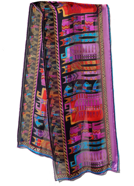 Laurel Burch Oblong Cat Scarf