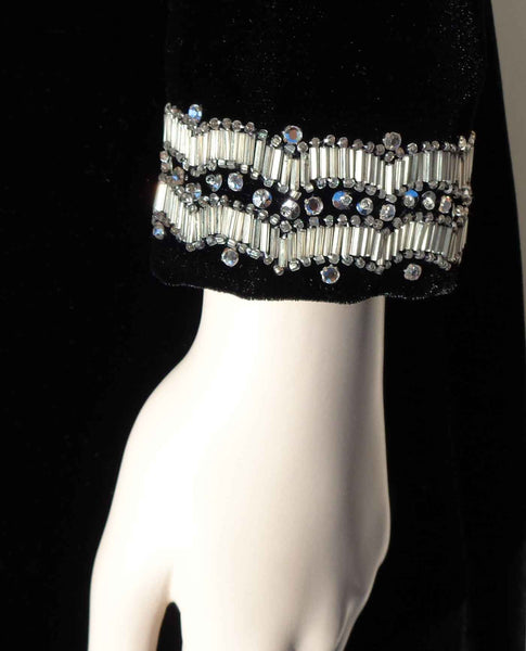 Rhinestone Embellished Dress Sleeve