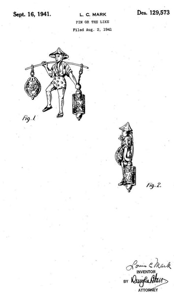 Jewelry Patent by L.C. Mark