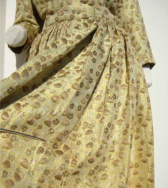 1950s Gold Strawberry Gown