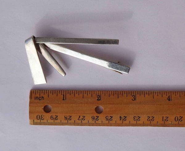 Vintage Taxco Sterling Silver Atomic Brooch
