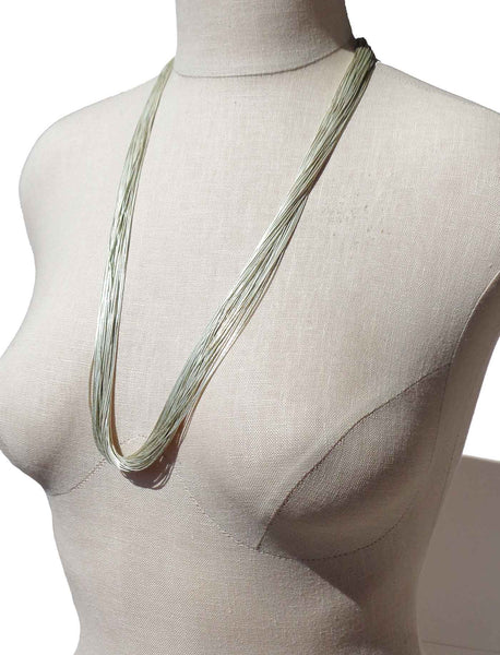30 Inch Liquid Silver Necklace - Metro Retro Vintage