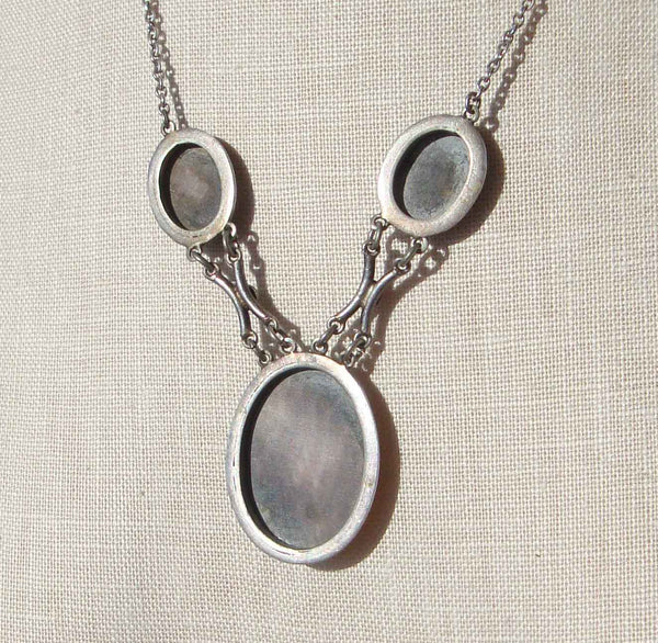 Sterling Silver Shell Cameos - Metro Retro Vintage