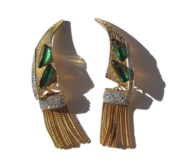 Bellini Rhinestone Earrings - Metro Retro Vintage