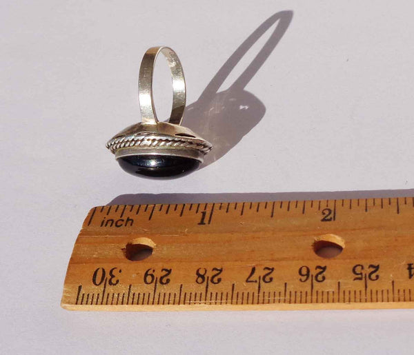 Vintage Smokey Quartz Sterling Silver Ring