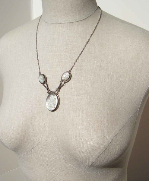 The Three Graces Cameo Necklace