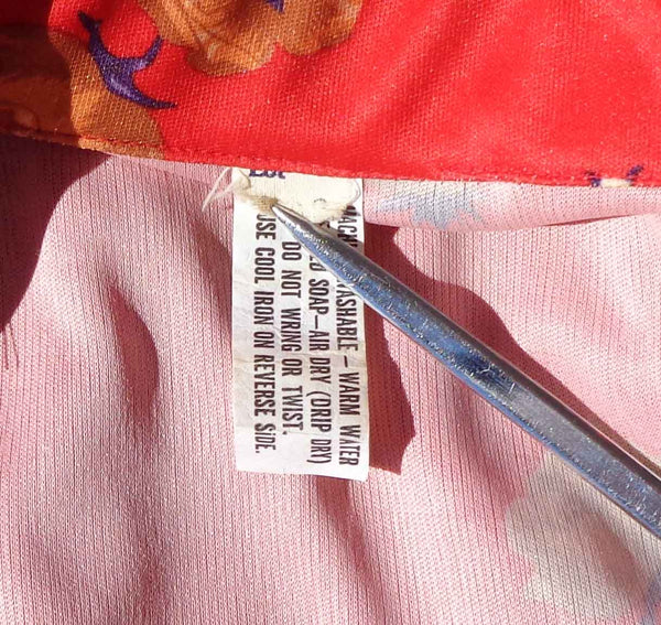 Vintage Fabric Care Tag
