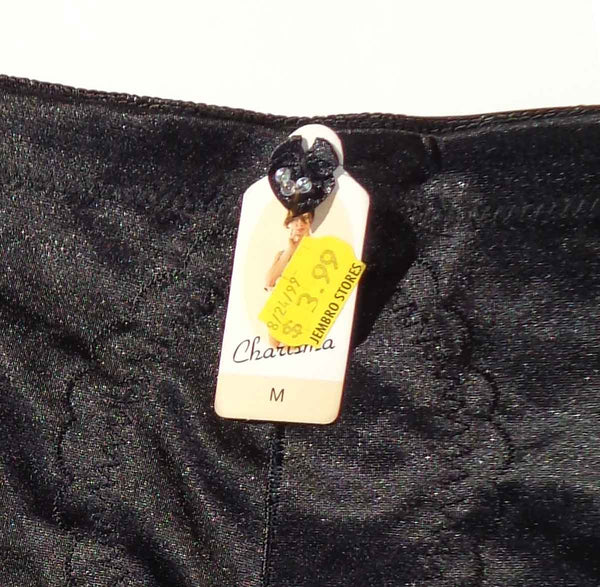 1990s Deadstock Black Girdle Shapewear