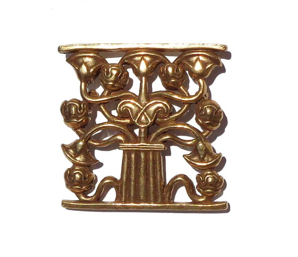 Vintage Tree of Life Brooch MMA Museum Reproduction Ancient Near East Pin