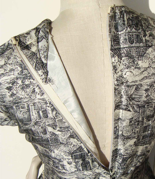 NYNCO Metal Zipper on 1960s Dress
