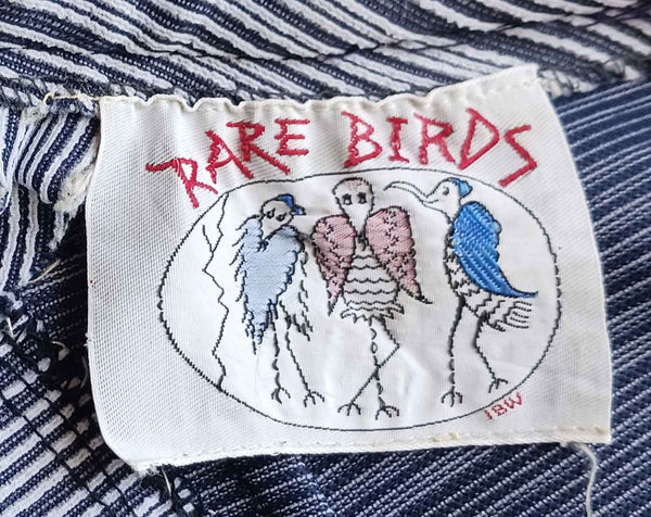 1970s Dress Label for Rare Birds