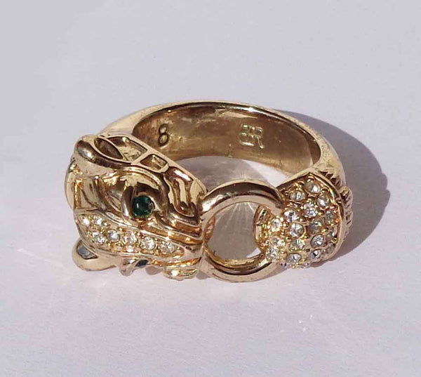 Vintage Panther Doorknocker Ring