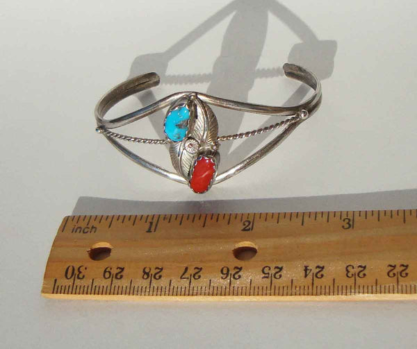Sterling and Turquoise Indian Bracelet