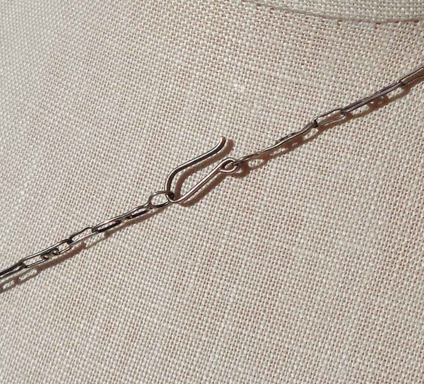 J Hook Closure on Sterling Silver Chain