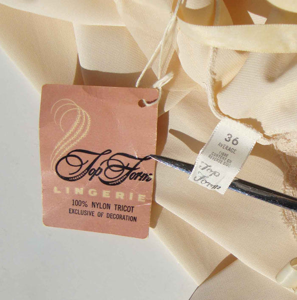 Vintage 1960s Top Form Lingerie Tag