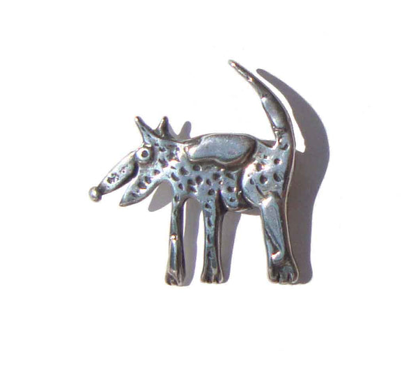 Vintage Sterling Silver “Spot is a Good Dog” Pin – by LewAllen & LewAllen