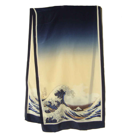 Vintage Oblong Silk Scarf Hokusai Great Wave – Metropolitan Museum of Art