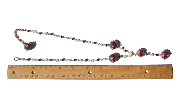 Antique Beaded Lampwork Necklace