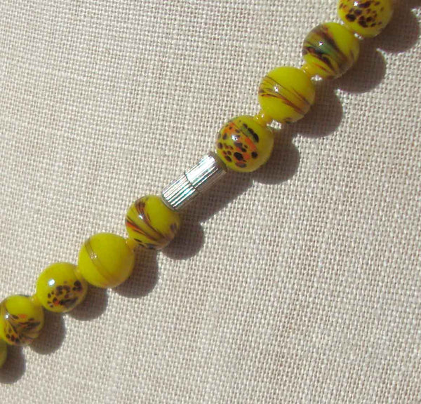 Vintage Japanese Necklace Tonbo-Dama Beads
