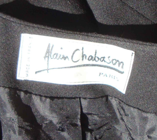 Vintage Alain Chabason Label