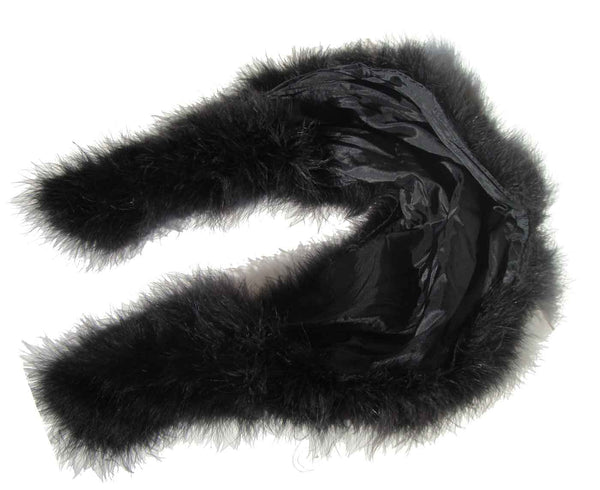 Black Marabou Wrap Lining