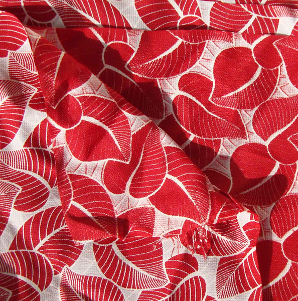 40s Novelty Print Rayon Fabric