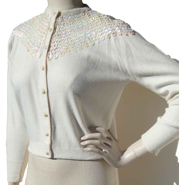1960s Sequin Cardigan - Metro Retro Vintage